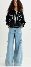 Load image into Gallery viewer, Essentiel Antwerp Black Fluffy Cardi-Jacket
