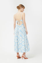 Load image into Gallery viewer, Compania Fantastica Blue Flower Print Sundress
