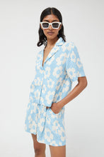 Load image into Gallery viewer, Compania Fantastica Blue Floral Print Florere Shirt
