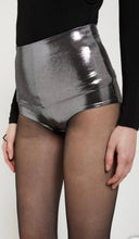 Load image into Gallery viewer, Ottod’Ame Metallic Silver Shorts
