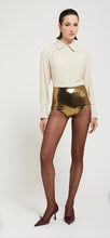 Load image into Gallery viewer, Ottod’Ame Metallic Gold Shorts
