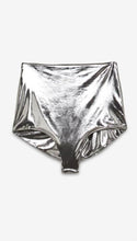 Load image into Gallery viewer, Ottod’Ame Metallic Silver Shorts
