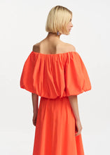 Load image into Gallery viewer, Essentiel Antwerp Orange Pinch Puff Off-Shoulder Top
