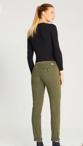 REIKO army green chino pants