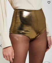 Load image into Gallery viewer, Ottod’Ame Metallic Gold Shorts
