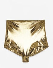 Load image into Gallery viewer, Ottod’Ame Metallic Gold Shorts
