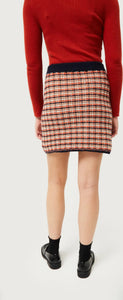 Compania Fantastica Plaid Print Knit Skirt