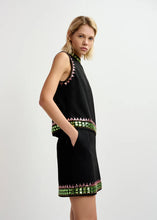 Load image into Gallery viewer, Essentiel Antwerp black sleeveless top with embellishments
