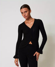 Load image into Gallery viewer, Twinset Milano Black Knitted Top
