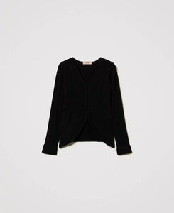 Twinset Milano Black Knitted Top