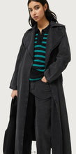 Load image into Gallery viewer, Compania Fantastica Green &amp; Black Stripes Jumper with collar
