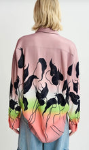 Load image into Gallery viewer, Essentiel Antwerp Mauve Peach Lily Leaf Print Shirt
