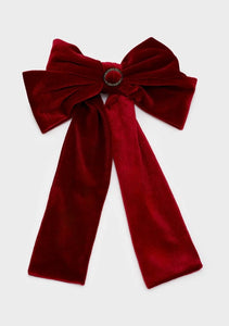 Nali Ruby Red Velvet Sweet Hair Bow