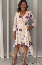 Load image into Gallery viewer, Twinset Lilac Wisteria Dip Hem Crepe Dress
