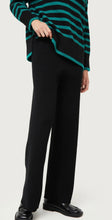 Load image into Gallery viewer, Compania Fantastica Black Knit Semi Flared Trousers
