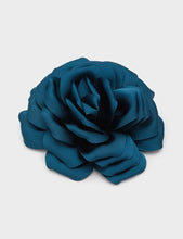 Load image into Gallery viewer, Nali Khaki Brown Satin Rose Corsage Brooch / Hair Clip
