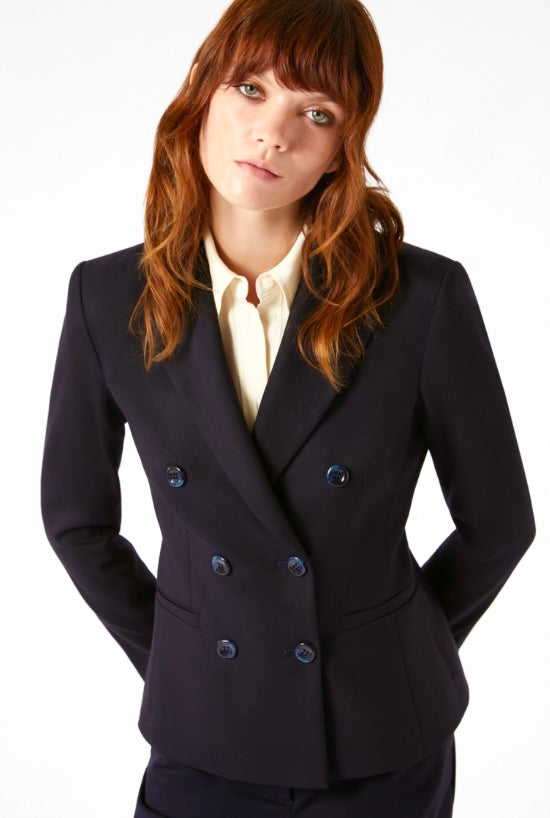 Pennyblack Navy Double Breasted Blazer