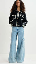 Load image into Gallery viewer, Essentiel Antwerp Black Fluffy Cardi-Jacket
