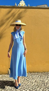 Essentiel Antwerp Blue Maxi-Length Dress