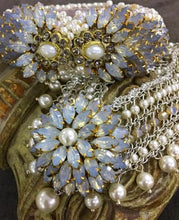 Load image into Gallery viewer, St. Erasmus Versaise Pearl Bead &amp; Crystal Collar Necklace
