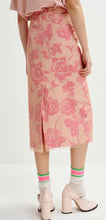 Load image into Gallery viewer, Essentiel Antwerp Pink Tulle Midi Skirt with Floral Beaded Embellishment
