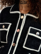 Load image into Gallery viewer, Essentiel Antwerp Black Fluffy Cardi-Jacket
