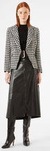 Load image into Gallery viewer, PENNYBLACK Black Faux Leather A-Line Skirt
