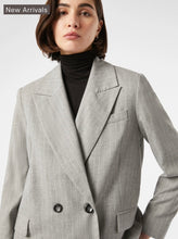 Load image into Gallery viewer, PENNYBLACK Grey Pinstripe Double Breasted Boyfriend Blazer
