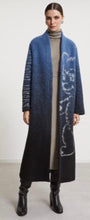 Load image into Gallery viewer, Ottodame Blue / Black Teddybear Wool Coat
