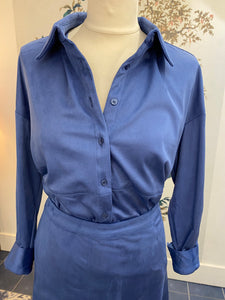 Compania Fantastica Blue Suede Shirt