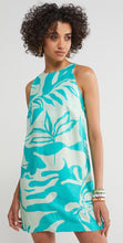 Load image into Gallery viewer, Ottod’Ame Torquoise Printed Shift Dress
