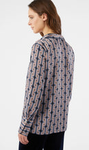 Load image into Gallery viewer, PENNYBLACK Navy Graphic Print Satin Shirt
