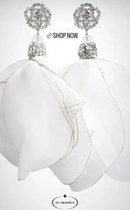 St. Erasmus Silk Petal Earrings