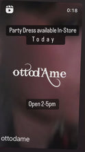 Load and play video in Gallery viewer, Ottod’Ame Black Metallic long Dress
