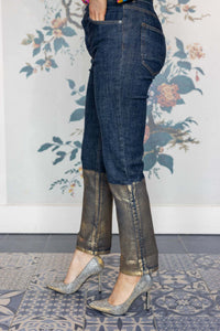 Ottodame Denims with Gold Leg