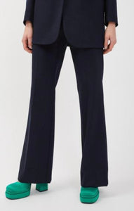 Ottodame Navy Flare Trousers