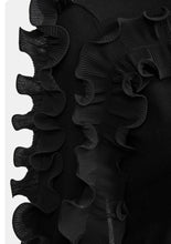 Load image into Gallery viewer, Essentiel Antwerp Black Knit Ruffled Jumper
